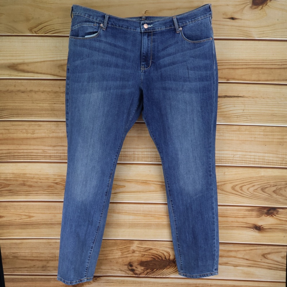 Old Navy The Flirt Skinny Jeans Womens Size 20 Blue Medium Wash Denim Pockets